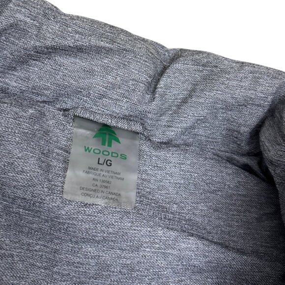 WOODS Adrian Duck Down Fill Blue Winter Puffer Parka Vest Mens Large - Picture 7 of 9